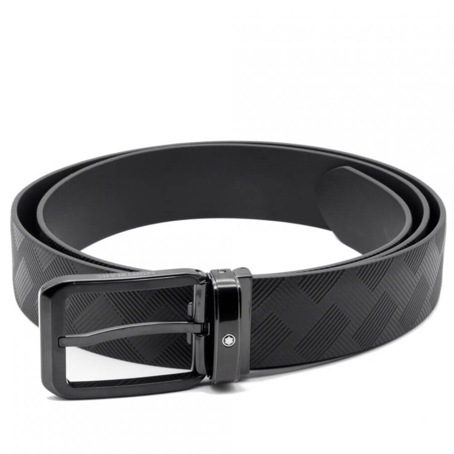 Black 35 mm Reversible Leather Belt