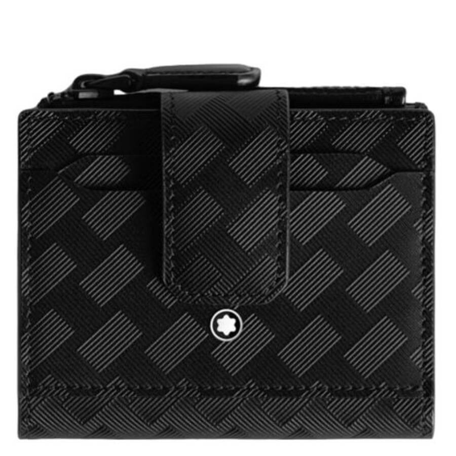 Montblanc Black Extreme 3.0 Mini Leather Wallet In Black