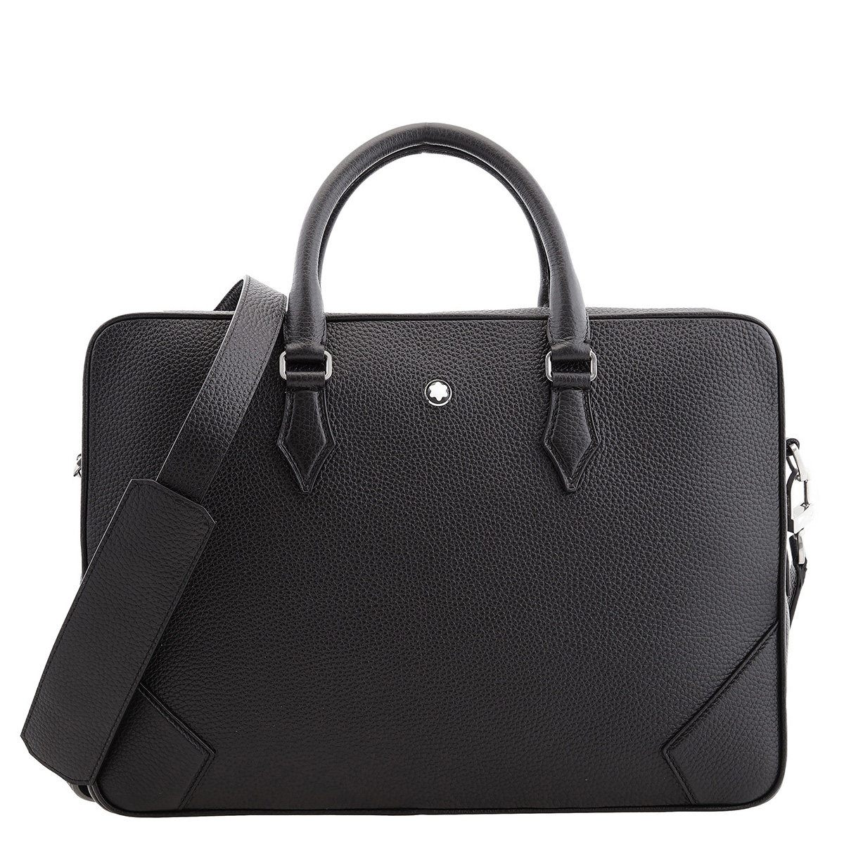 【廃版入手困難】MONTBLANC 高級 ビジネスバッグ ブラック Montblanc Black Grain Leather Document Case 199437 4062037841281