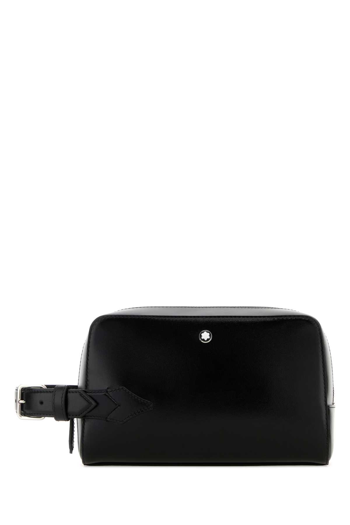 Montblanc Black Leather Beauty Case 220408 000 - Handbags - Jomashop