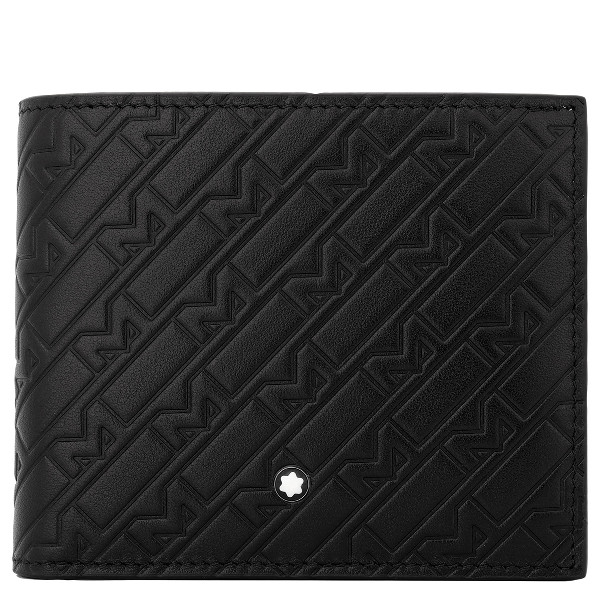 【未使用】MONTBLANC M_GRAM 4810 ミディアム 革 黒 Montblanc Black Leather M_Gram 4810 Wallet 128638 4062037059228