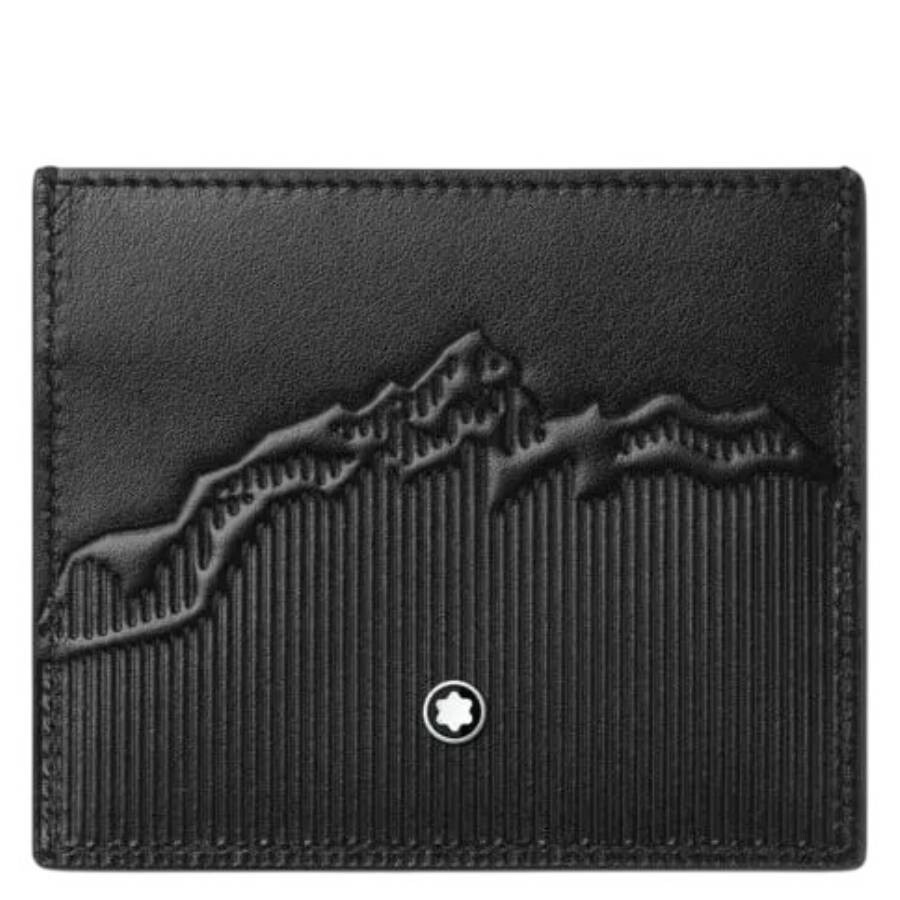 Montblanc Black Meisterstuck 3cc Card Holder In Black
