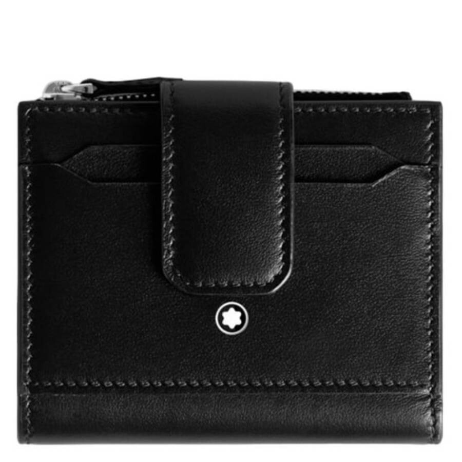 Montblanc Black Soft 6cc Mini Wallet In Black