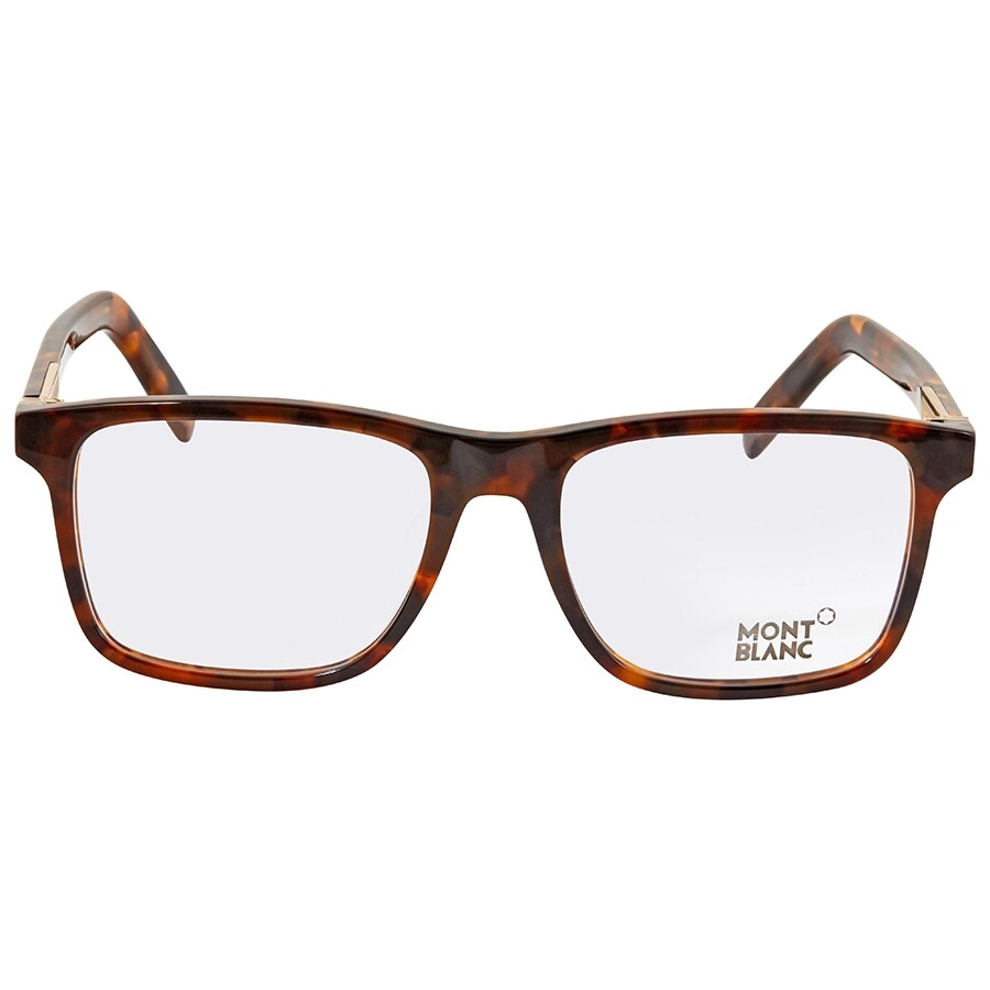 Montblanc Dark Brown Havana Men's Eyeglasses MB0737F 052 55
