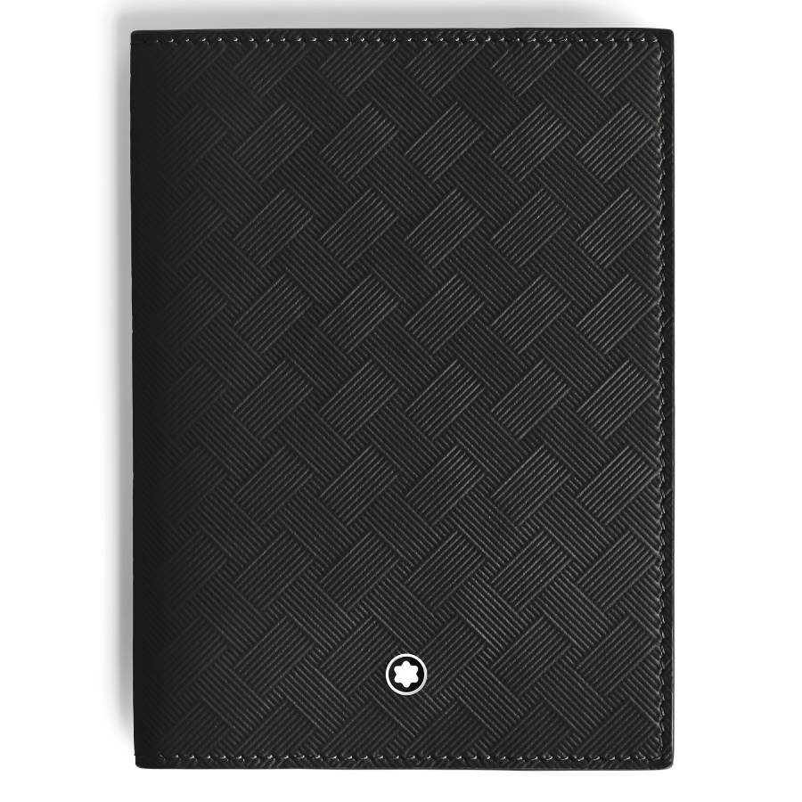 Montblanc Extreme 3.0 Leather Passport Holder In ["beige","black"]