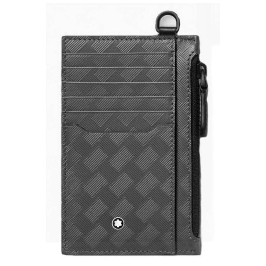 Montblanc Extreme 3.0 Card Holder 8cc With Zipped Pocket In Gray