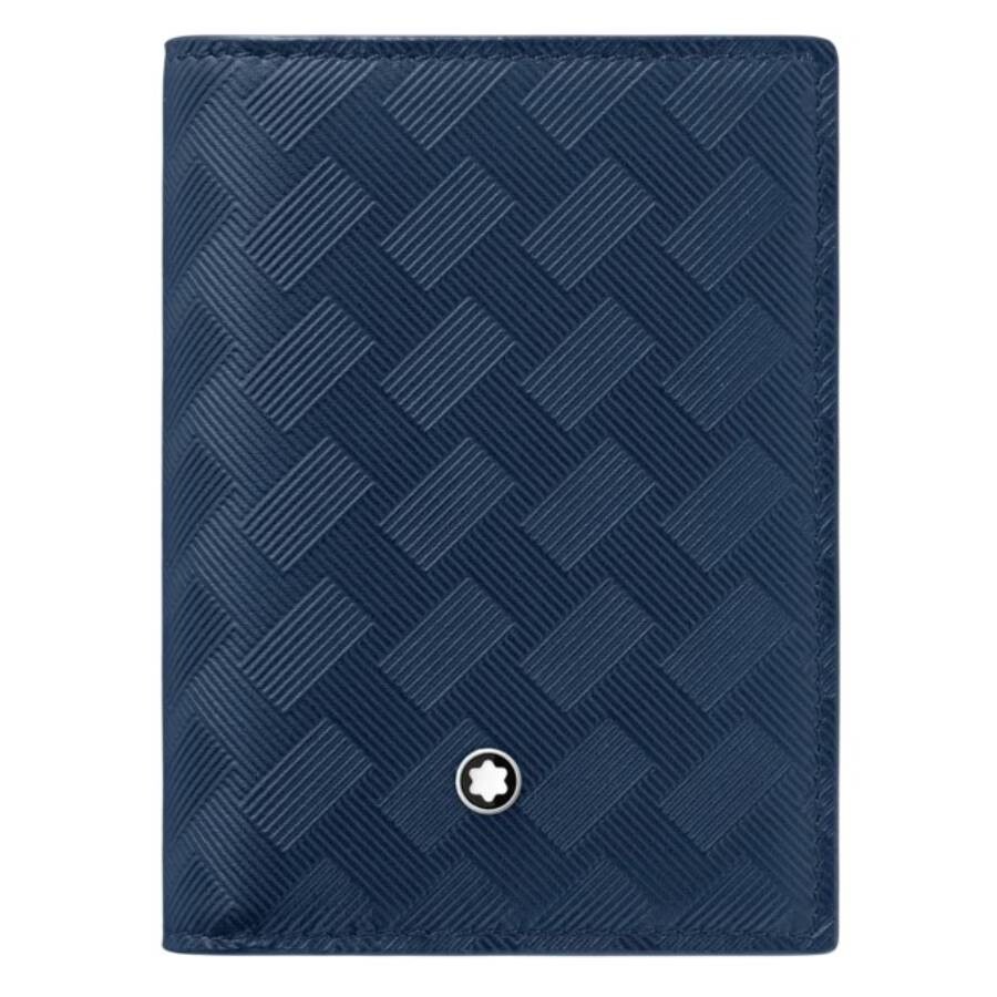 Montblanc Extreme 3.0 Leather 4cc Card Holder In Blue