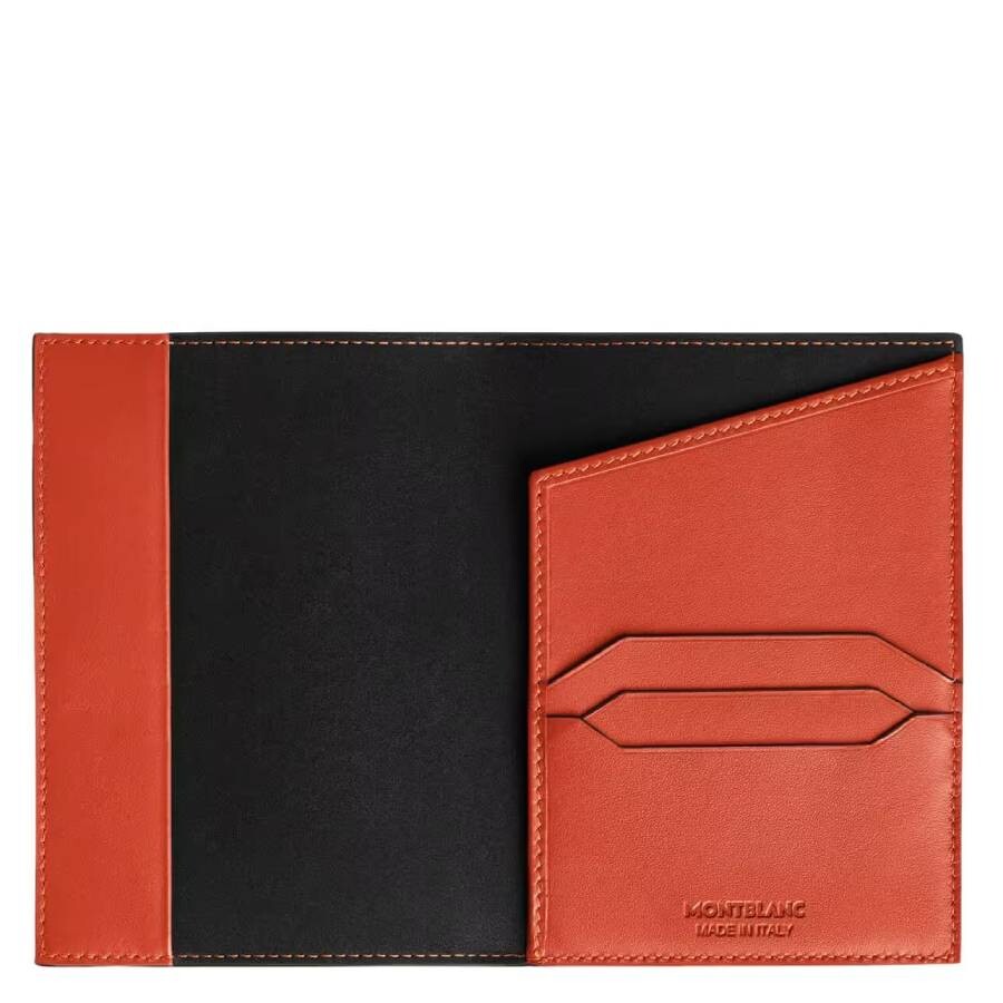 Montblanc Extreme 3.0 Leather Passport Holder In Orange