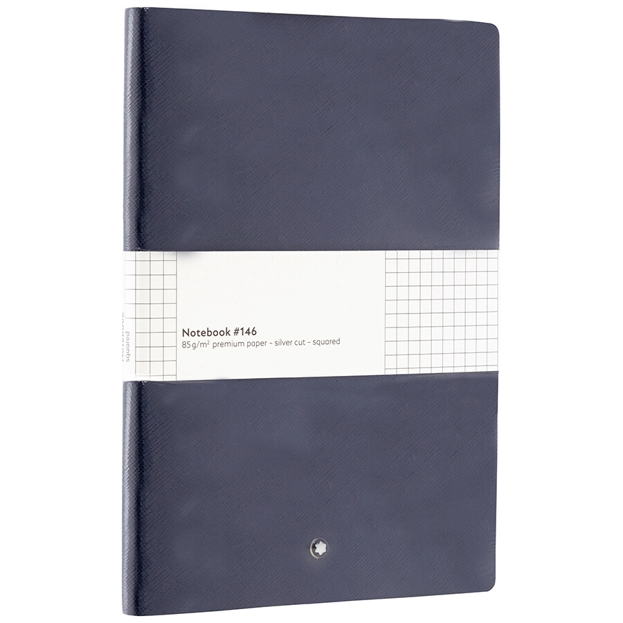 Montblanc Fine Stationary Indigo Notebook 113639 In Blue