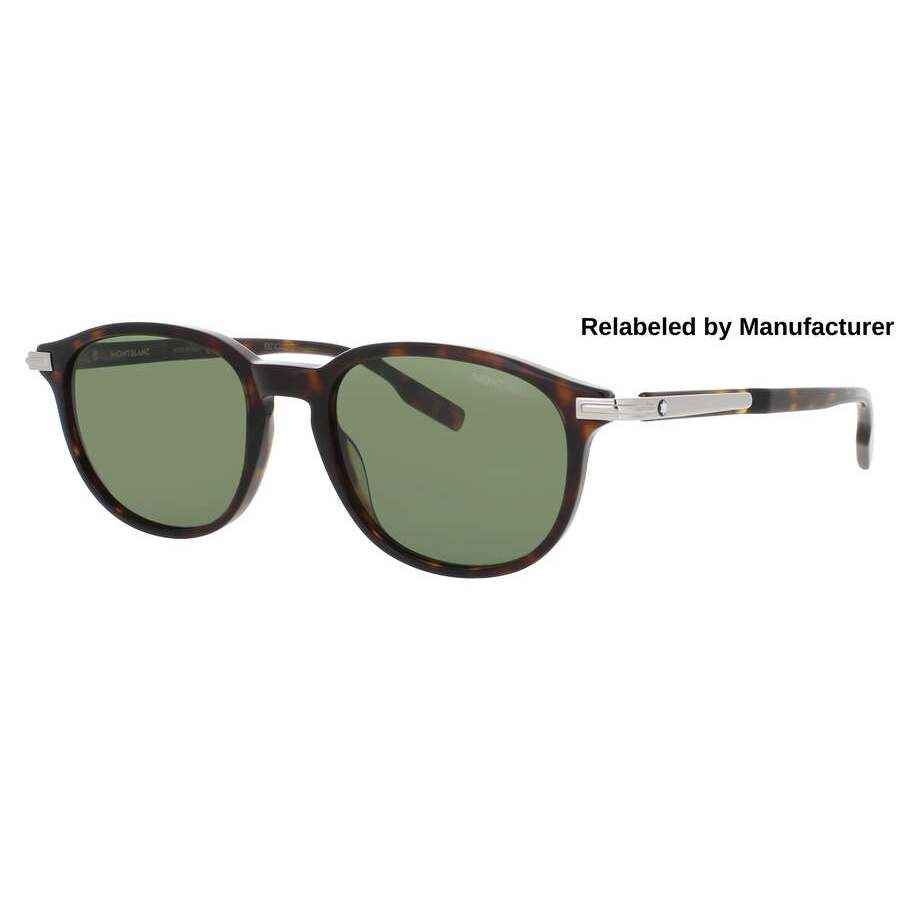 Montblanc Green Oval Men's Sunglasses MB0276S 002 52 889652421933