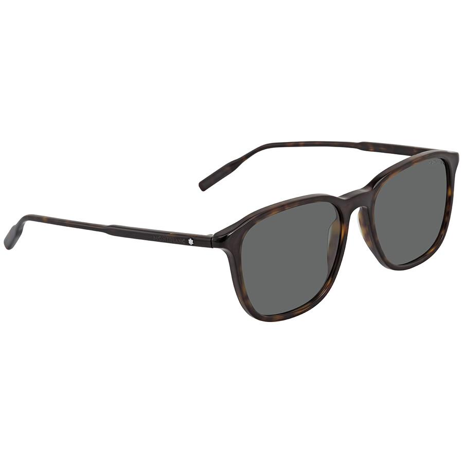 Montblanc Green Square Men's Sunglasses Mb0082s 002 53 In Green