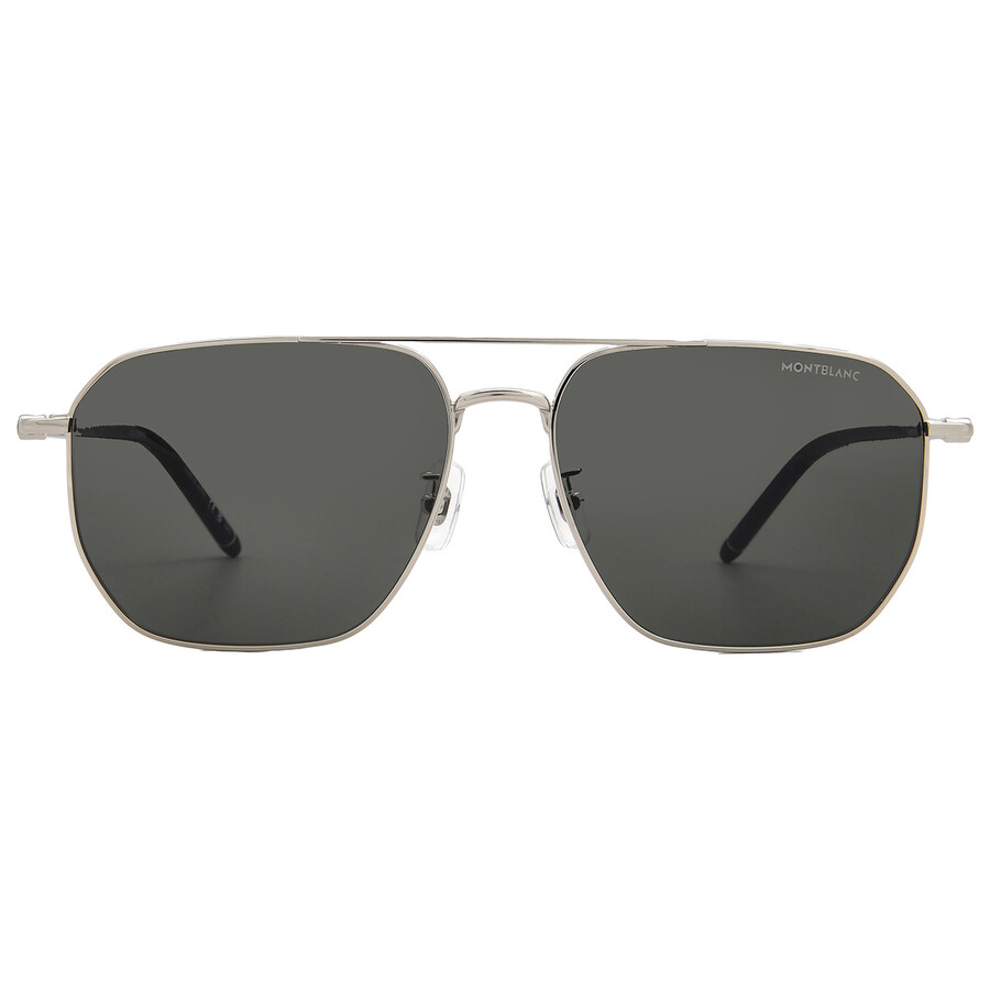 Montblanc Grey Navigator Men's Sunglasses MB0367SA 002 60
