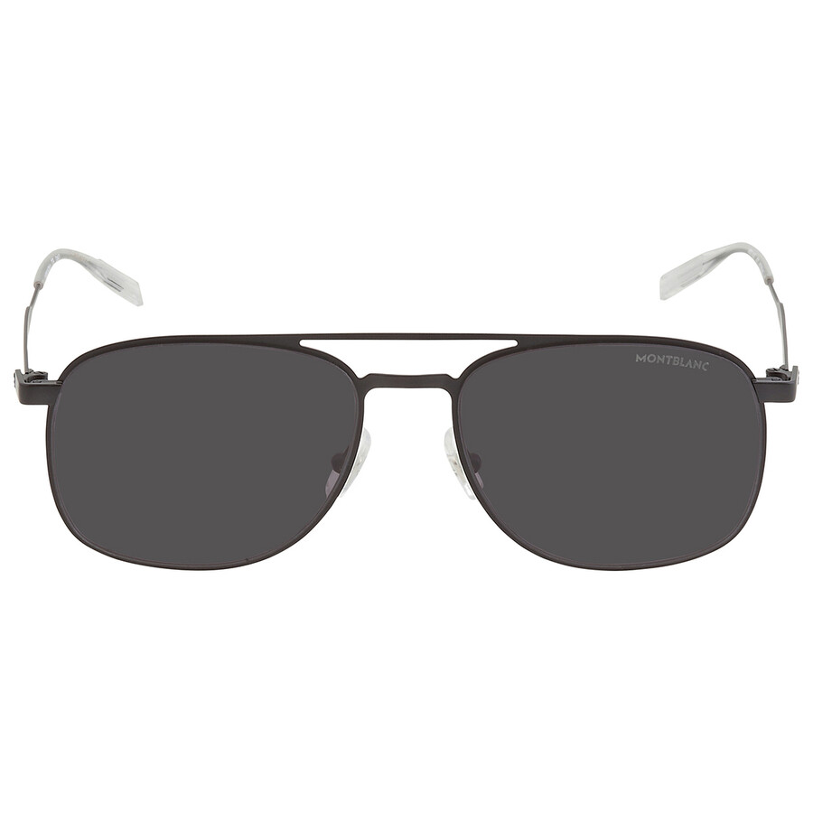 Montblanc Grey Pilot Men's Sunglasses MB0143S 001 55 889652326665