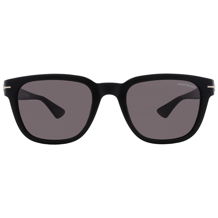 Montblanc Grey Rectangular Men's Sunglasses Mb0302s 001 51