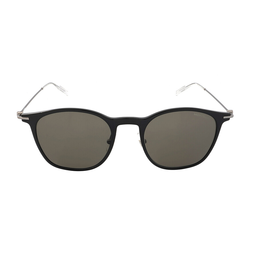Montblanc Grey Square Men's Sunglasses MB0098S 010 53 889652365725