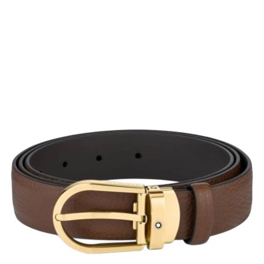 Horseshoe Buckle 30 mm Leather Belt
