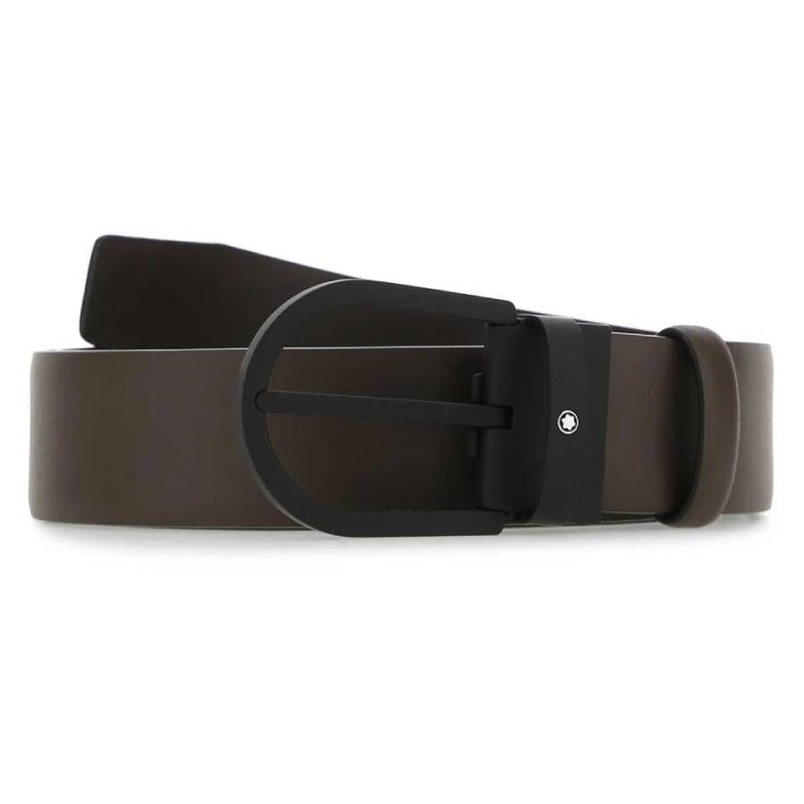 Horseshoe Buckle 35 mm Leather Belt