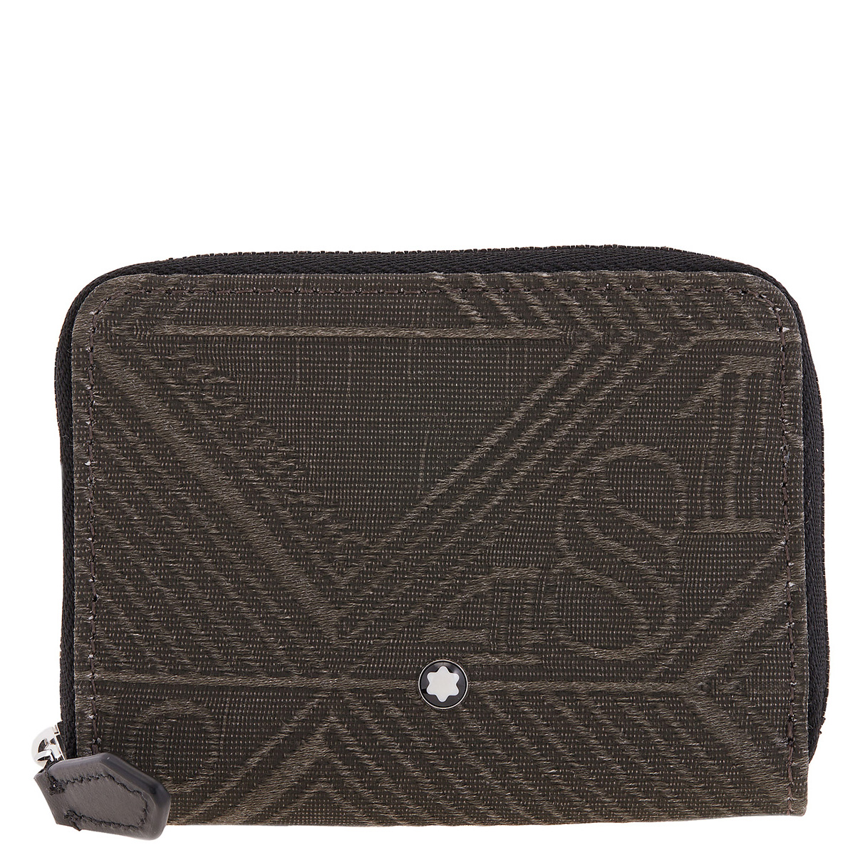 ミニウォレット Montblanc Khaki 4810 Jacquard Mini Zip Wallet 220263 4069153001681
