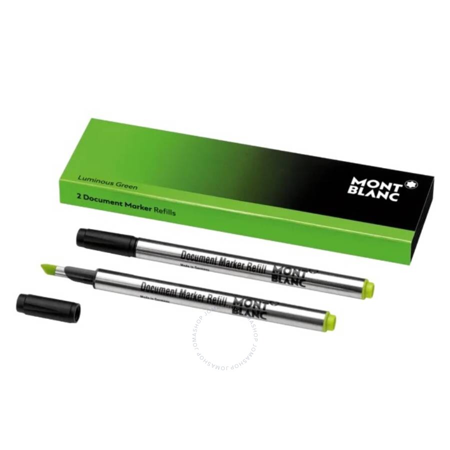 Montblanc Luminous Green Document Marker Refills - 2 128253