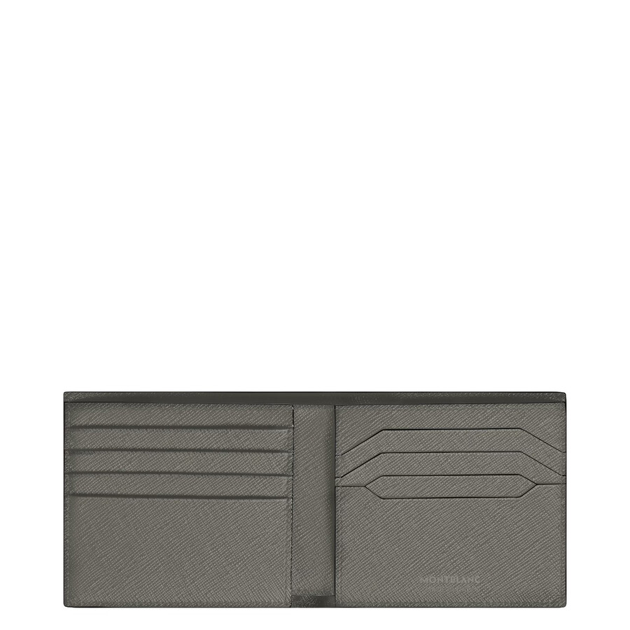 Montblanc Sartorial Cross-grain Leather Wallet In Brown