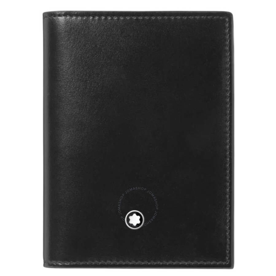 Montblanc Meisterstuck 4cc Leather Card Holder In Black