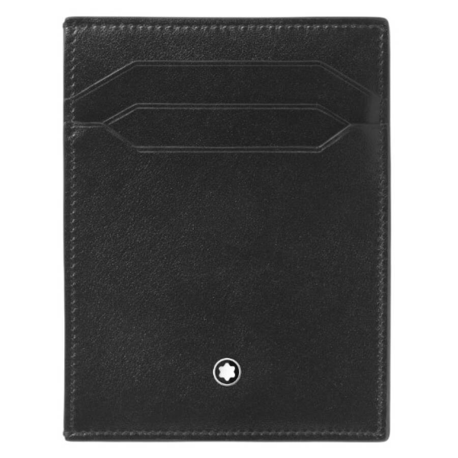 Montblanc Meisterstuck 4cc Leather Card Holder In Black