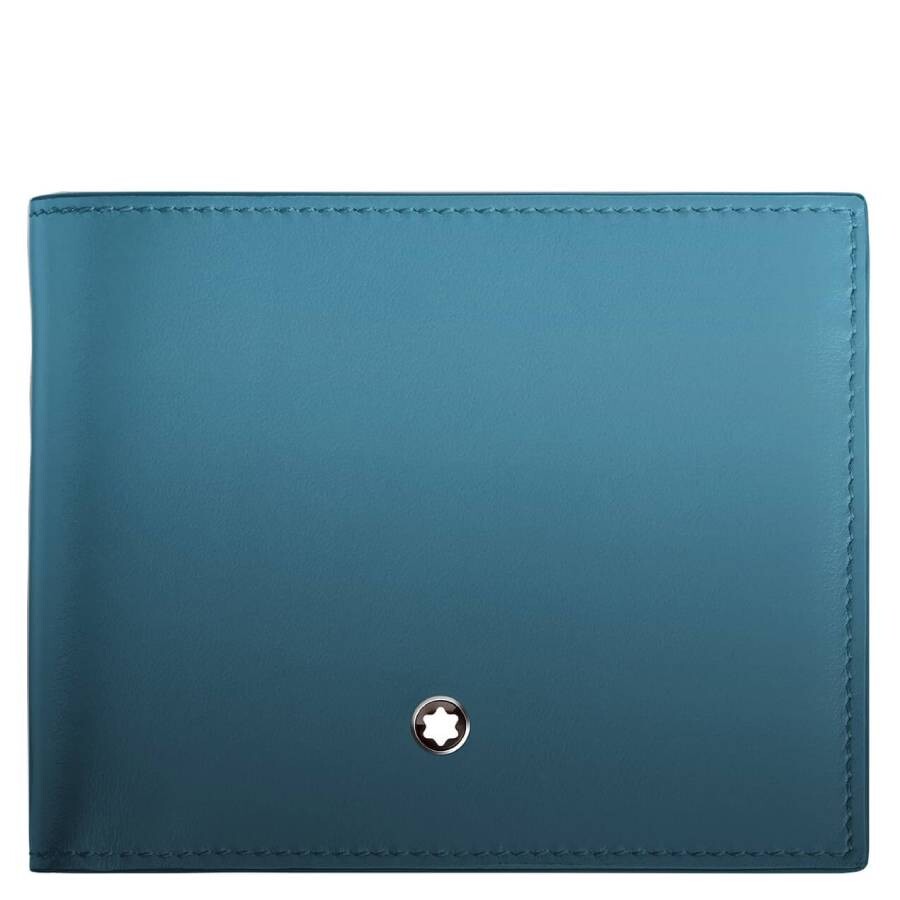 Montblanc Meisterstuck 6cc Leather Wallet In Blue