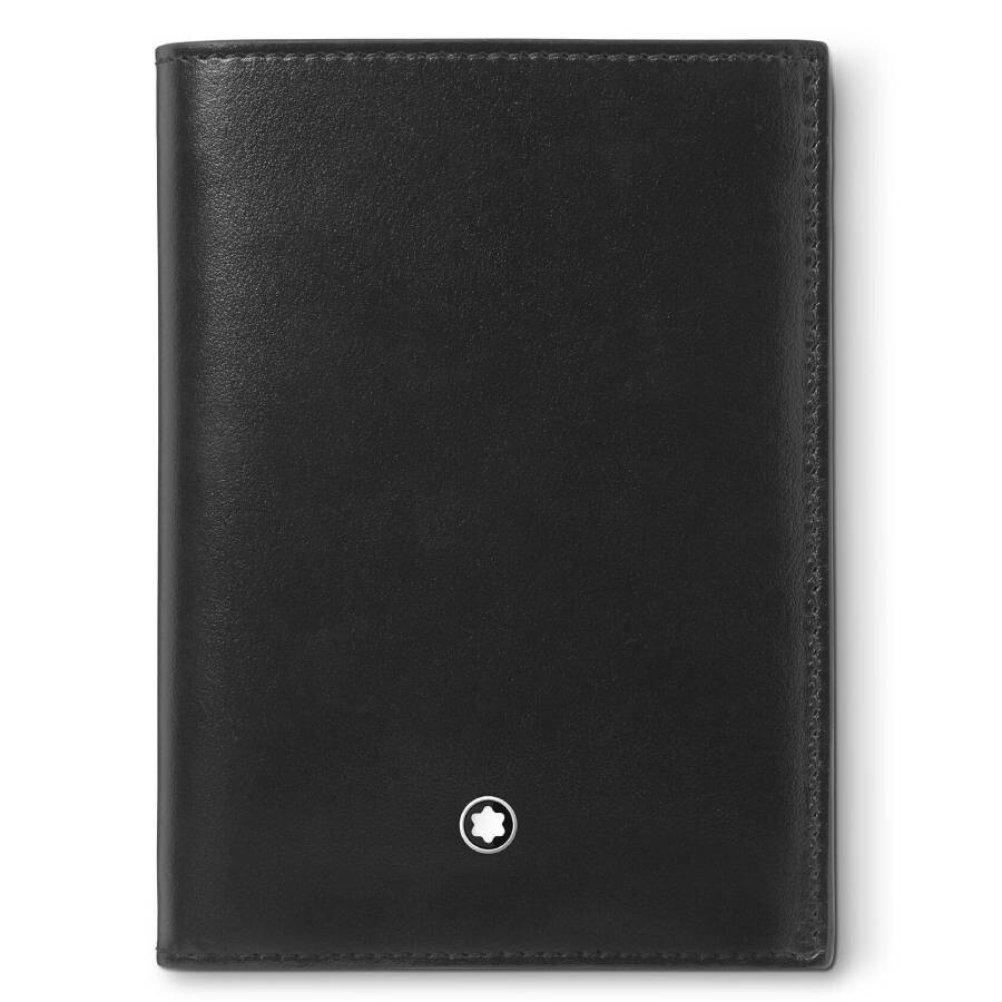 Montblanc Meisterstuck 7cc Leather Wallet With Id Holder In Black