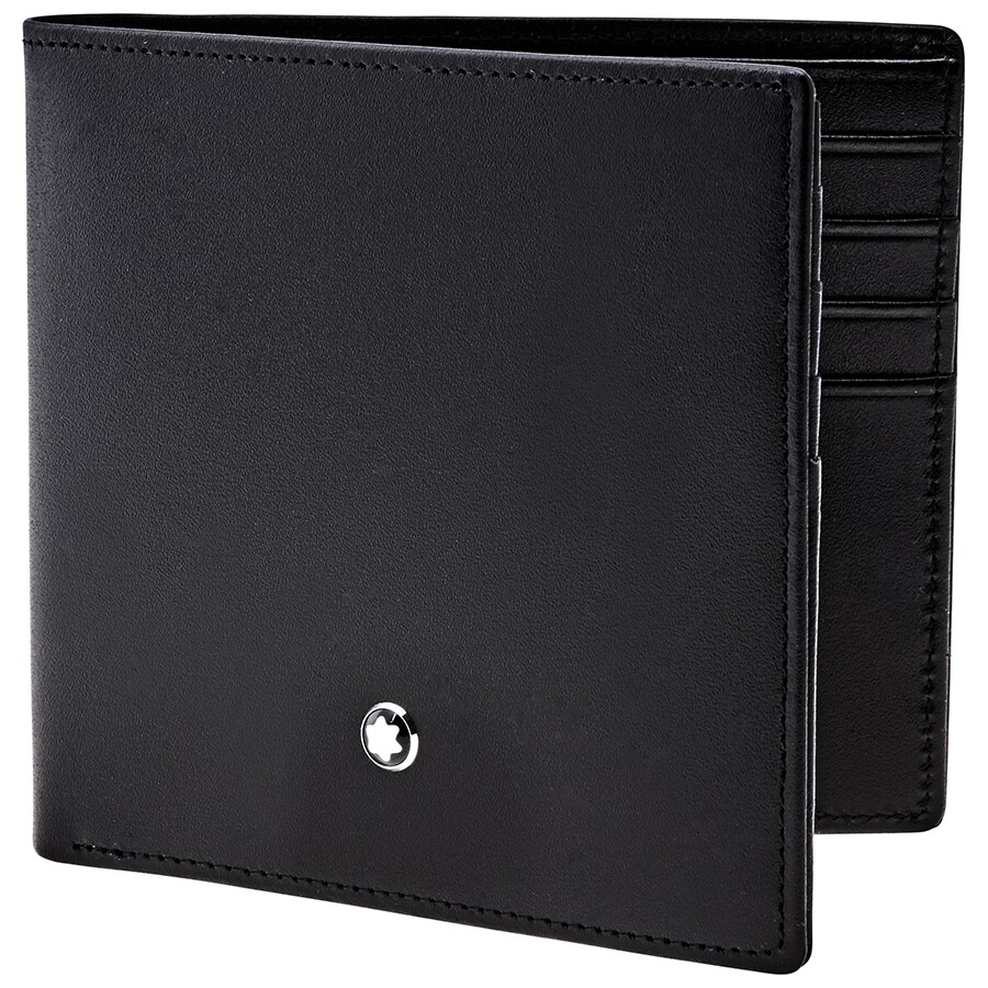  Montblanc Meisterstuck 8 CC Black Leather Wallet 