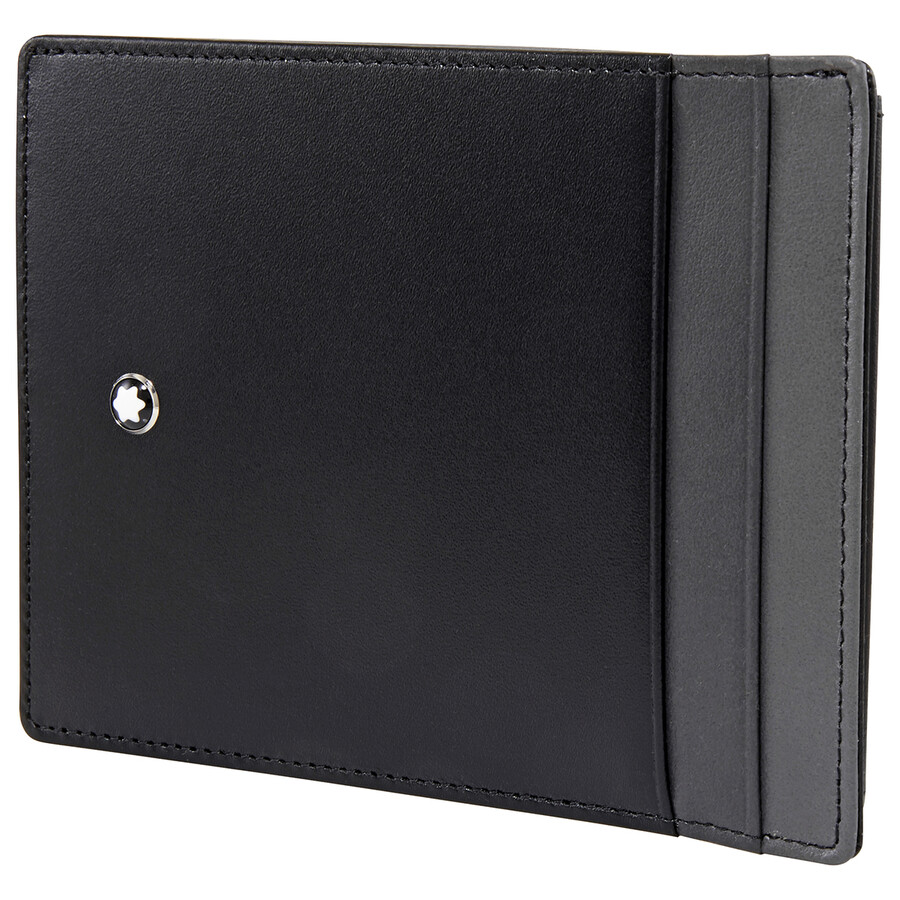 Montblanc Meisterstuck Black Card Case 126214 In Black