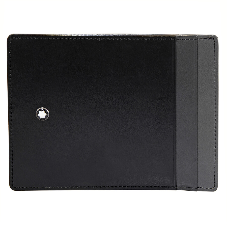 Montblanc Meisterstuck Black Card Case 126214 In Black