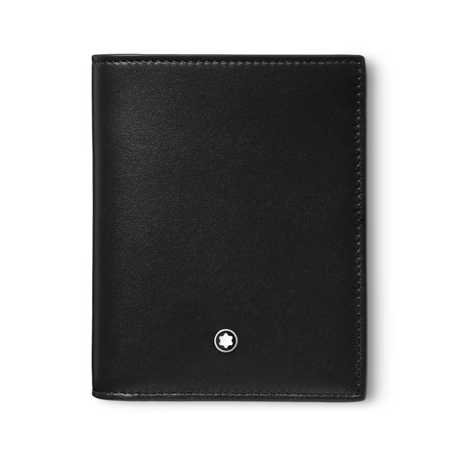 Montblanc Meisterstuck Compact Wallet 6cc In Black