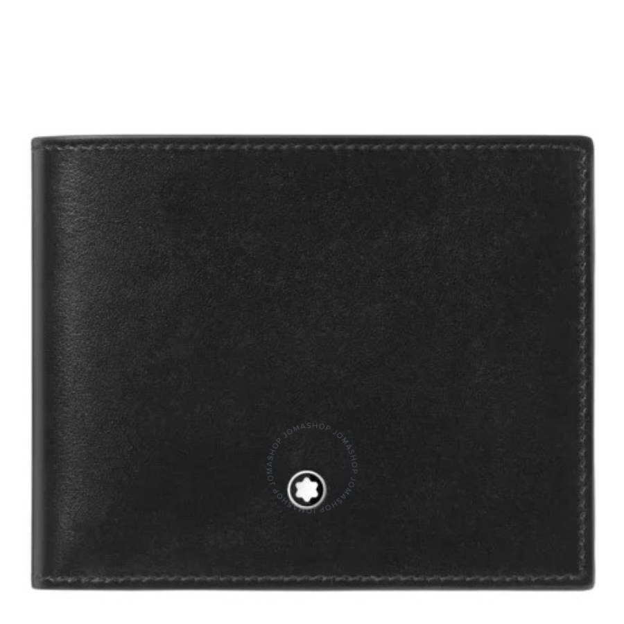 Montblanc Meisterstuck Leather 6cc Wallet In Black