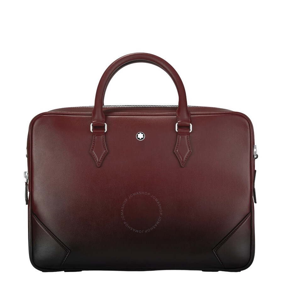 Montblanc Meisterstuck Leather Document Case In Red