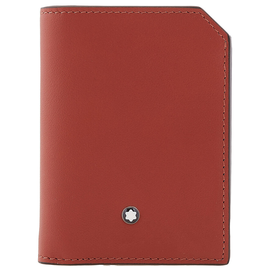 Montblanc Meisterstuck Light Brick Selection Soft Mini Wallet 4cc In Light Brick