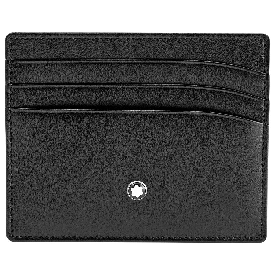Montblanc Meisterstuck Selection Black Leather Pocket Credit Card