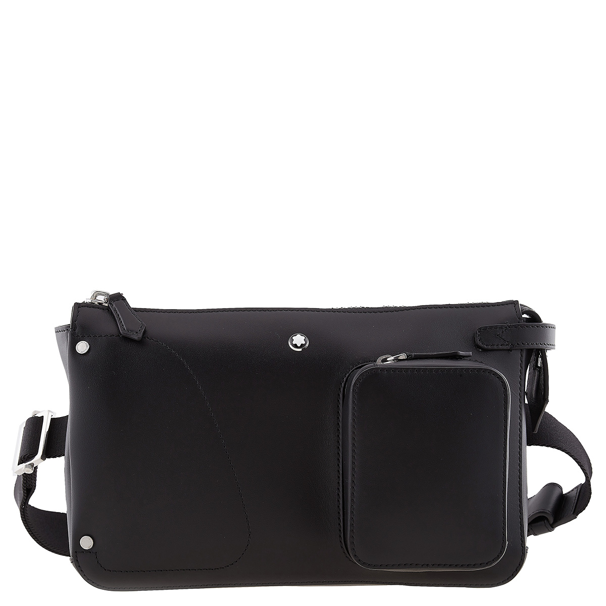 Montblanc Meisterstuck Selection Soft Leather Belt Bag In Black