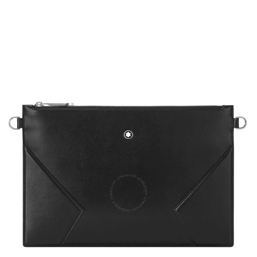 Montblanc Meisterstuck Soft Leather Pouch - Black In Black