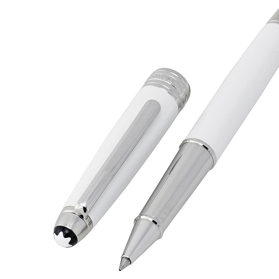 Montblanc Meisterstuck White Solitaire Classique Rollerball Pen 111938