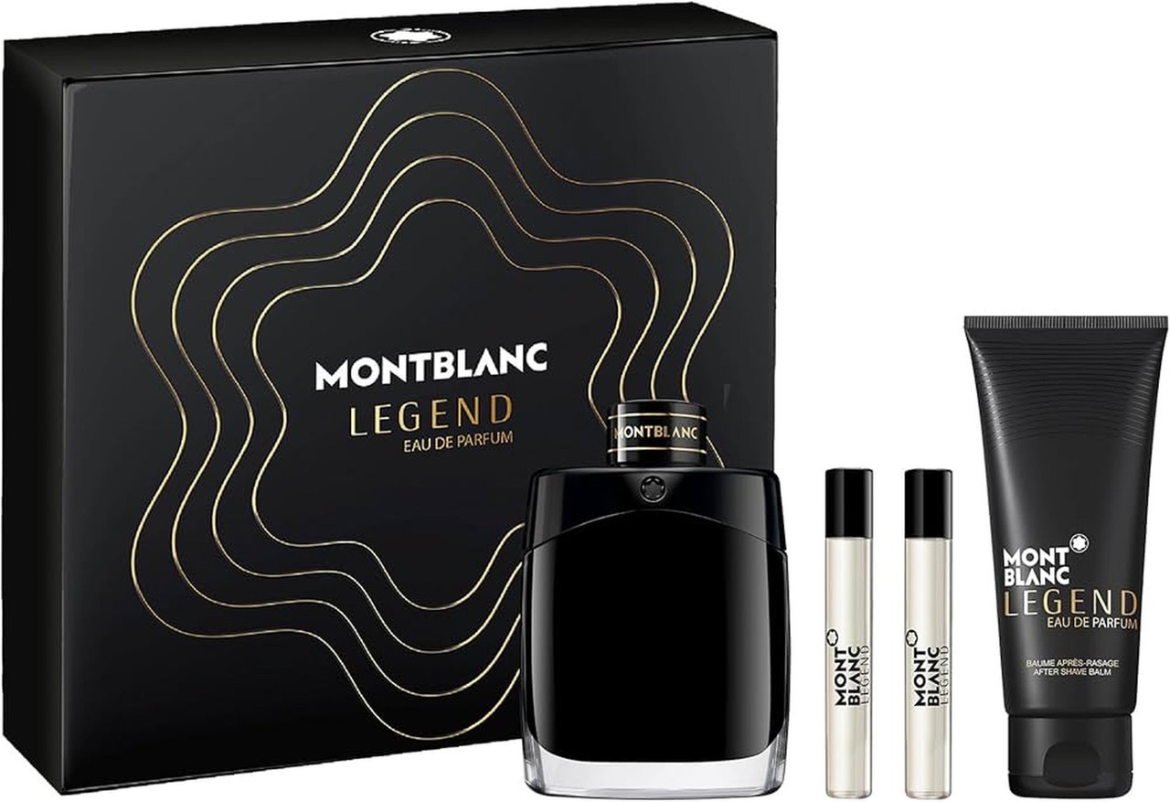 Montblanc Men's Legend 4pcs EDP Gift Set Fragrances 3386460154352