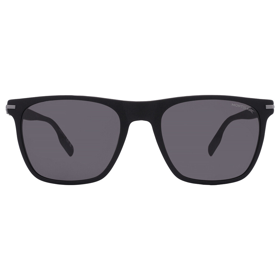 Montblanc Polarized Grey Square Men's Sunglasses Mb0248s 005 55