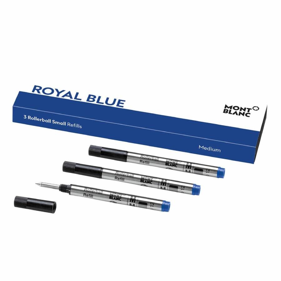 Montblanc Royal Blue Rollerball Small Refills Medium 128241