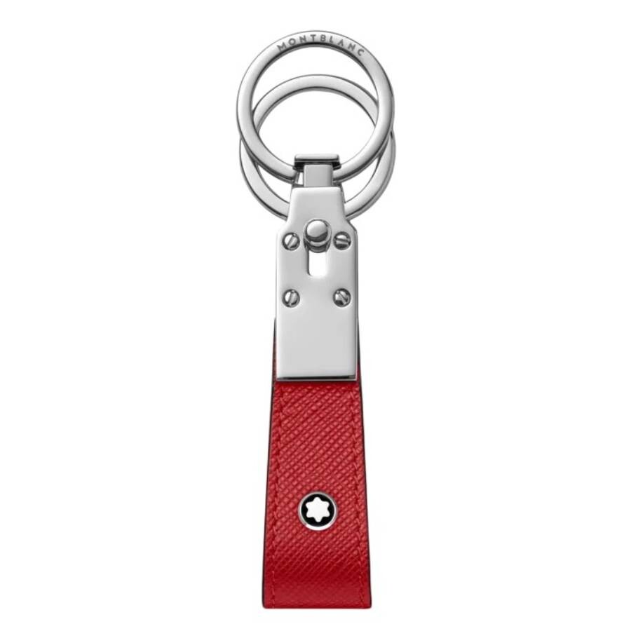 Montblanc Sartorial Leather Loop Key Fob - Red In Red