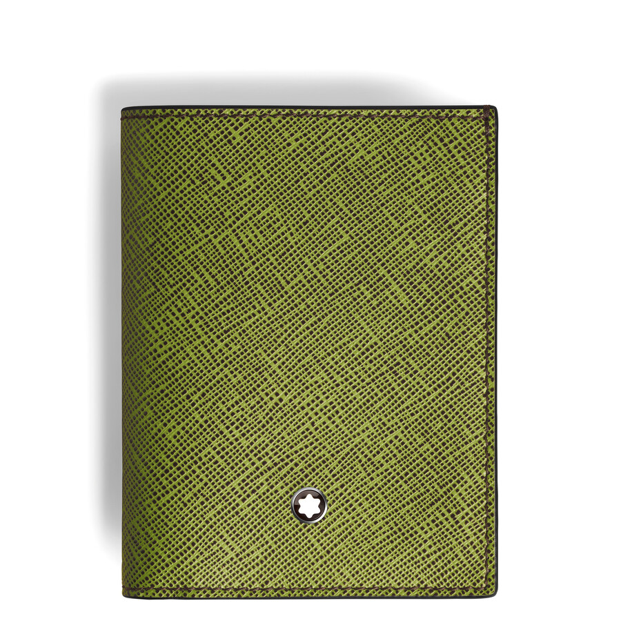Montblanc Sartorial Mini Wallet 4cc In Green