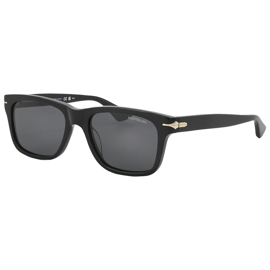 Montblanc Smoke Square Men's Sunglasses Mb0263s 001 54 In N/a
