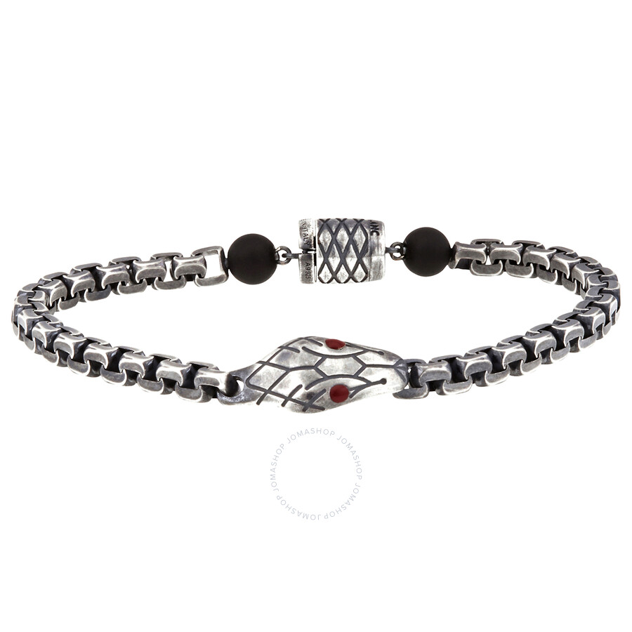 Montblanc Snake Motif Men's Bracelet- Size 63 12405363