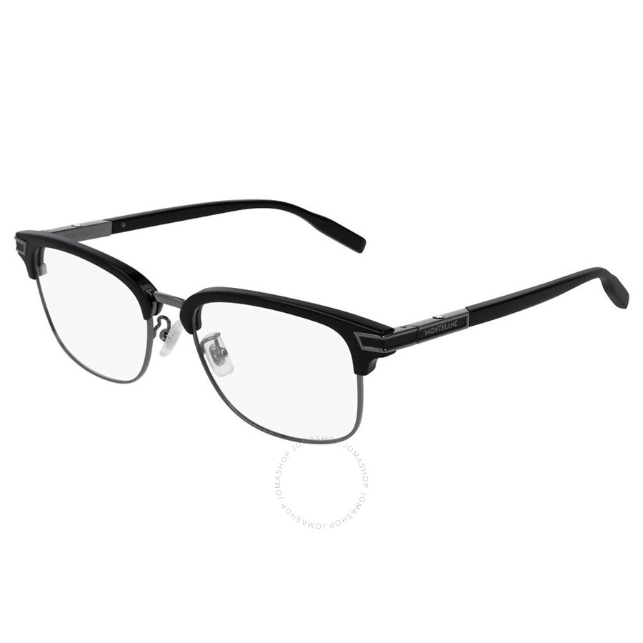 Montblanc Demo Square Men's Eyeglasses Mb0043o 005 55 In Black