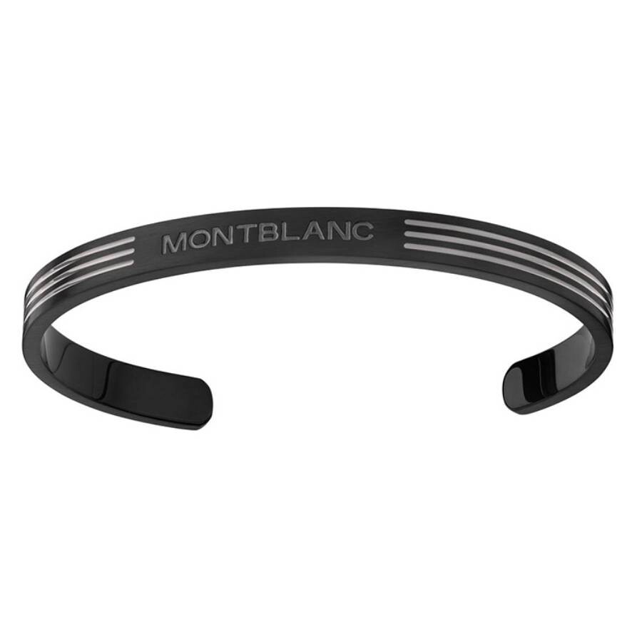 Montblanc Starwalker Bangle In Steel And Lacquer In Black
