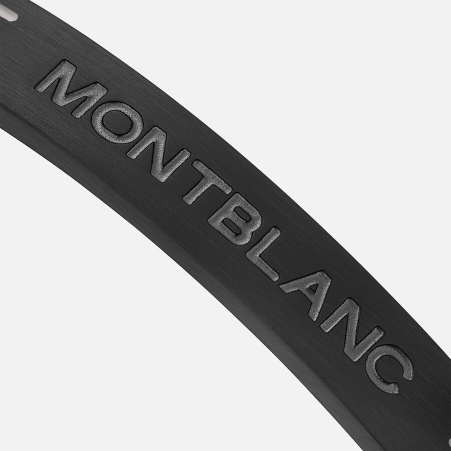 Montblanc Starwalker Bangle In Steel And Lacquer In Black