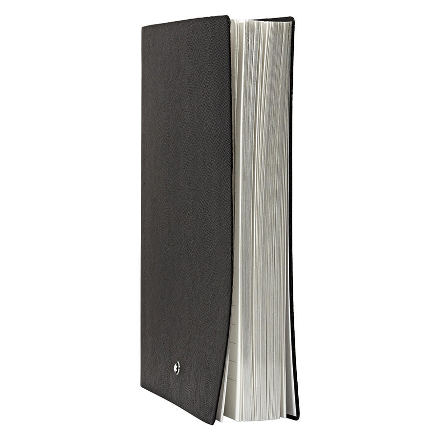 Montblanc Stationery Lined Notebook- Black In Black